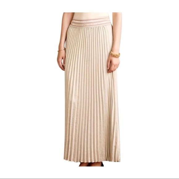 HD in Paris Dresses & Skirts - Anthropologie HD in Paris gold pleated skirt nwot